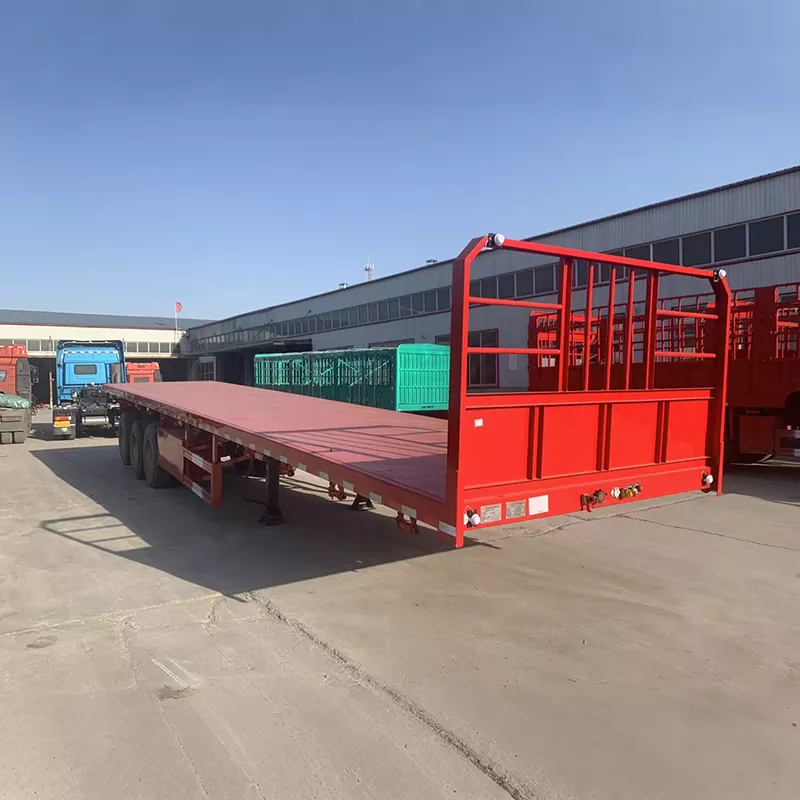 Flatbed-oplegger voor twee doeleinden
