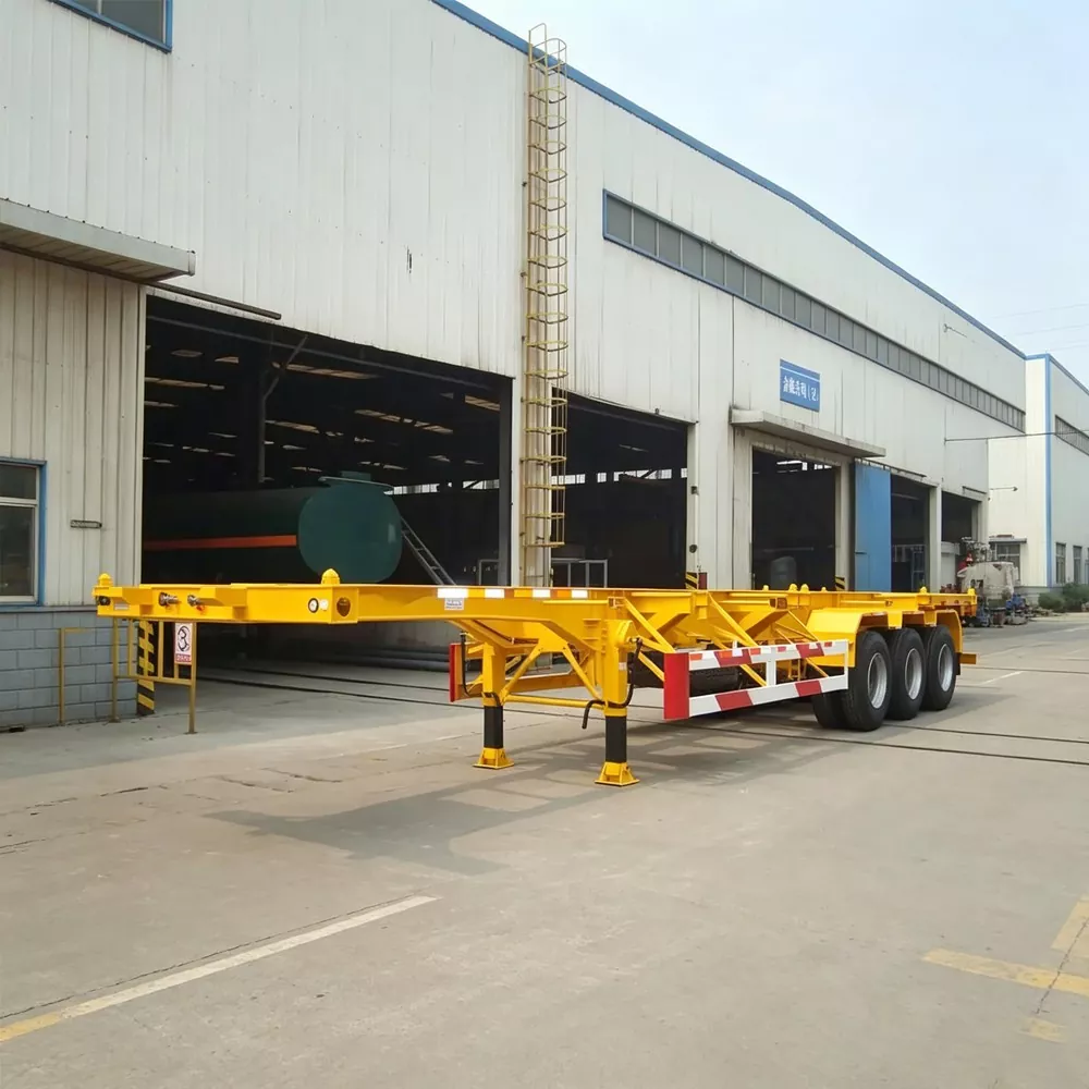 Standaard skeletcontaineroplegger