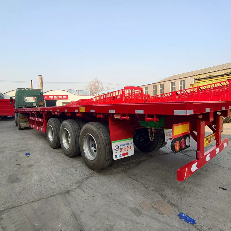 Drie-assige dieplader-transportoplegger